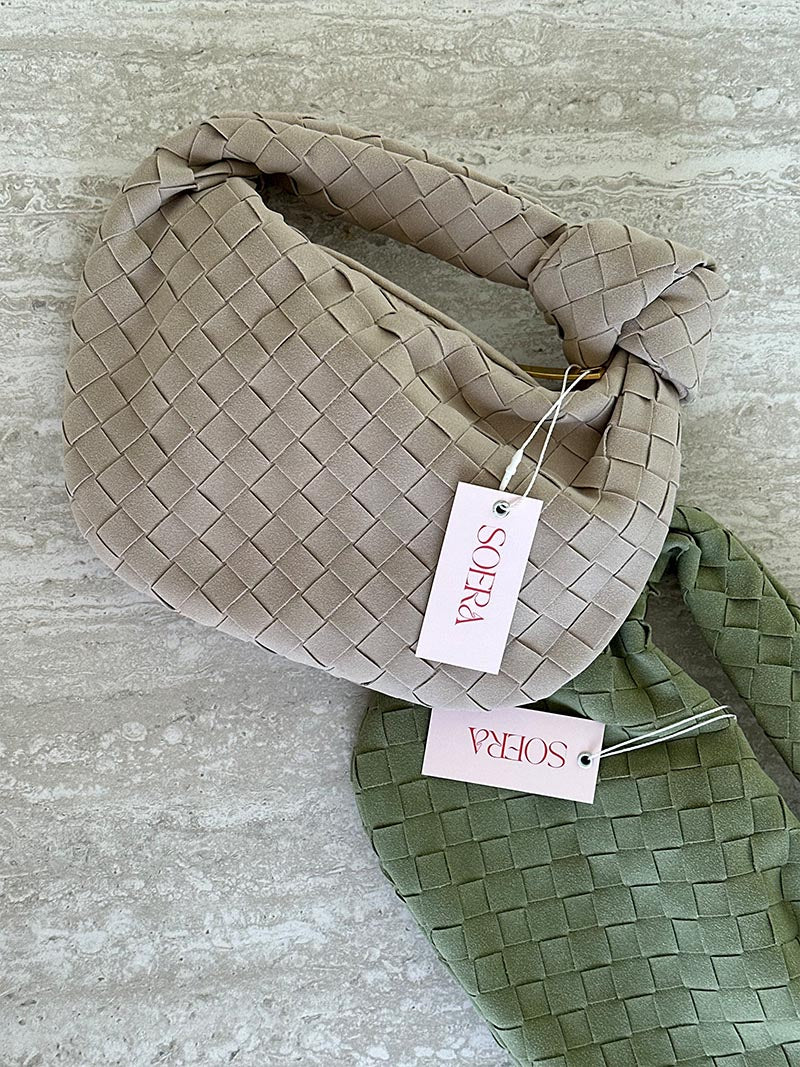 Ella™ | Mini Suede Woven Bag