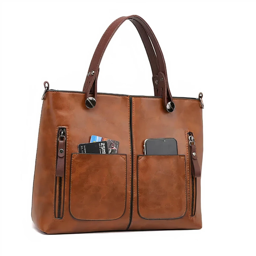 Ella™ | Vintage Læder Crossbody Taske