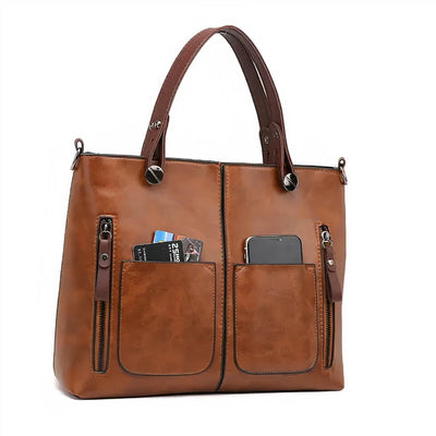Ella™ | Vintage Læder Crossbody Taske