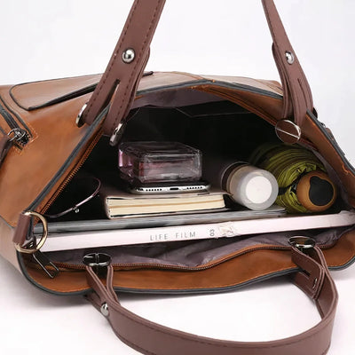 Ella™ | Vintage Læder Crossbody Taske