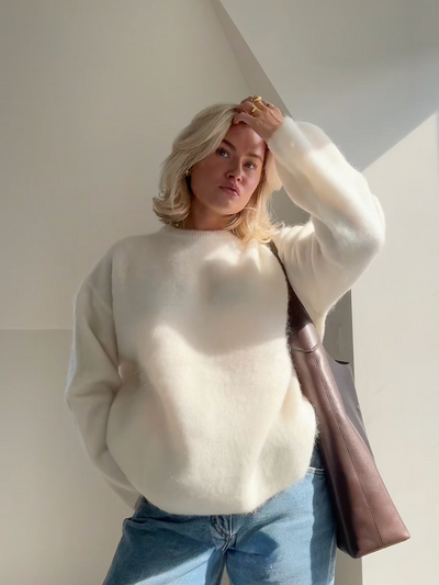 ELISE | RUNDHALSET MOHAIRTRØJE