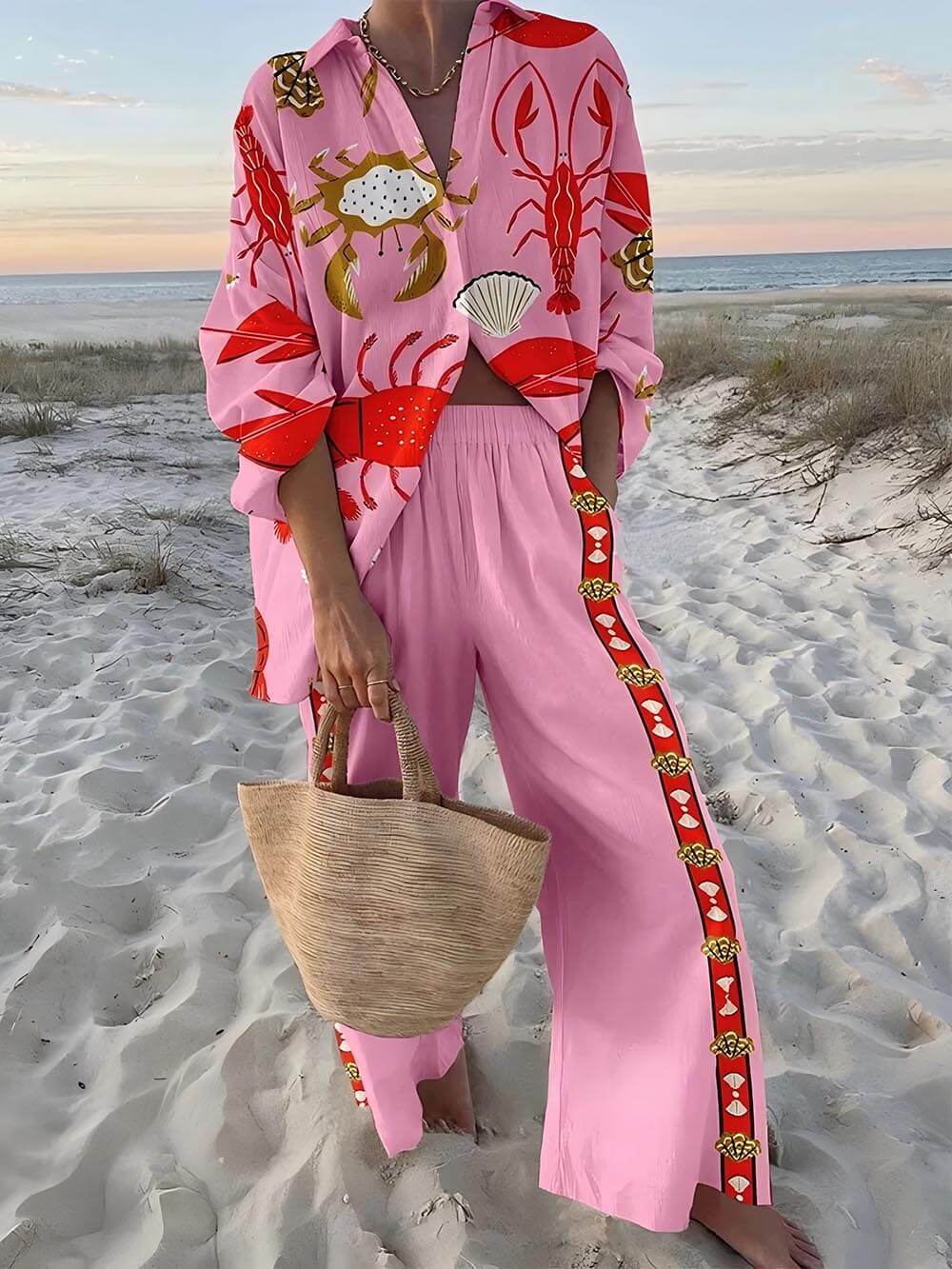 Unik Chic Underwater Verden Print To-Piece Sæt